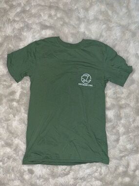 Southern Luke Men's Short Sleeve Pocket Tee in Olive Green